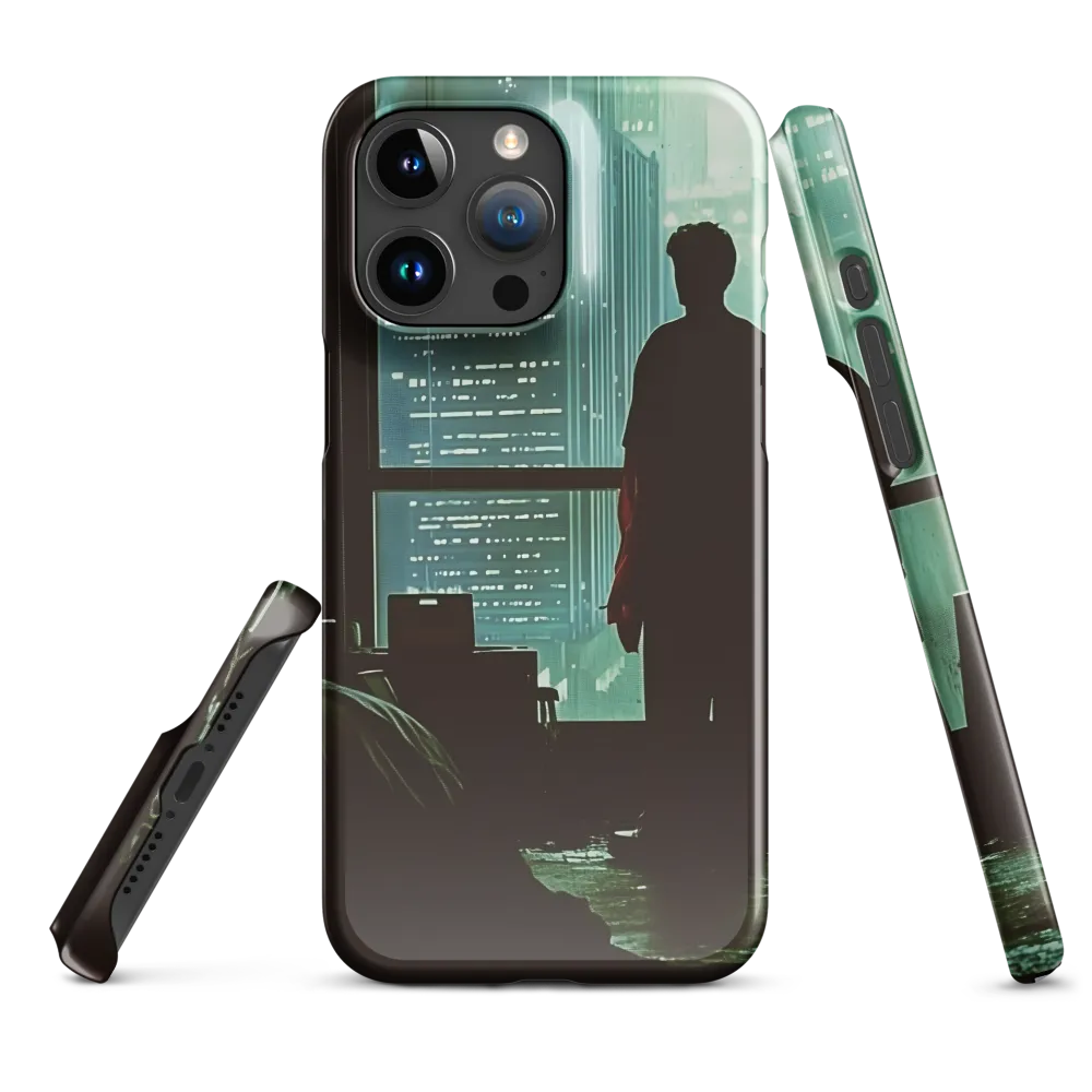 Silent Contemplation in a Futuristic Dystopia | Phone Case |  15 Pro Max | Snap Case | Glossy
