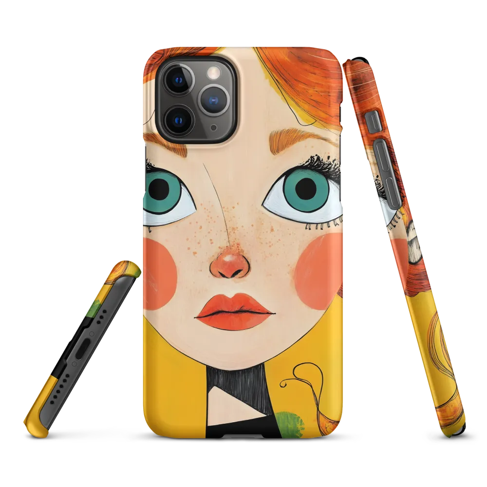 Whimsical Portrait of a Girl | Phone Case |  11 Pro | Snap Case | Matte