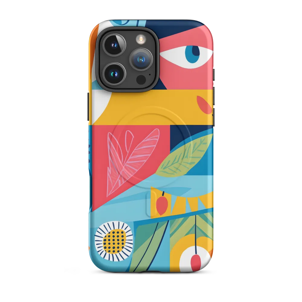 Vibrant Geometric Visage