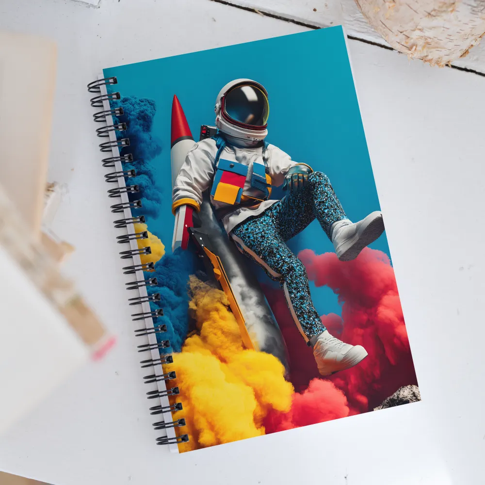 Lift Off: A Colorful Cosmic Journey | Spiral Notebook