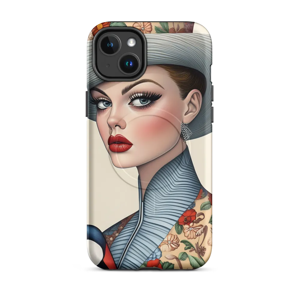 Elegance in Bloom | Phone Case |  14 Plus | MagSafe® Tough Case | Matte