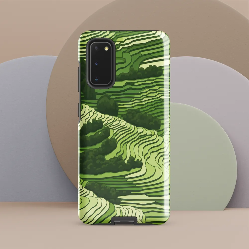Waves of Green: An Abstract Landscape