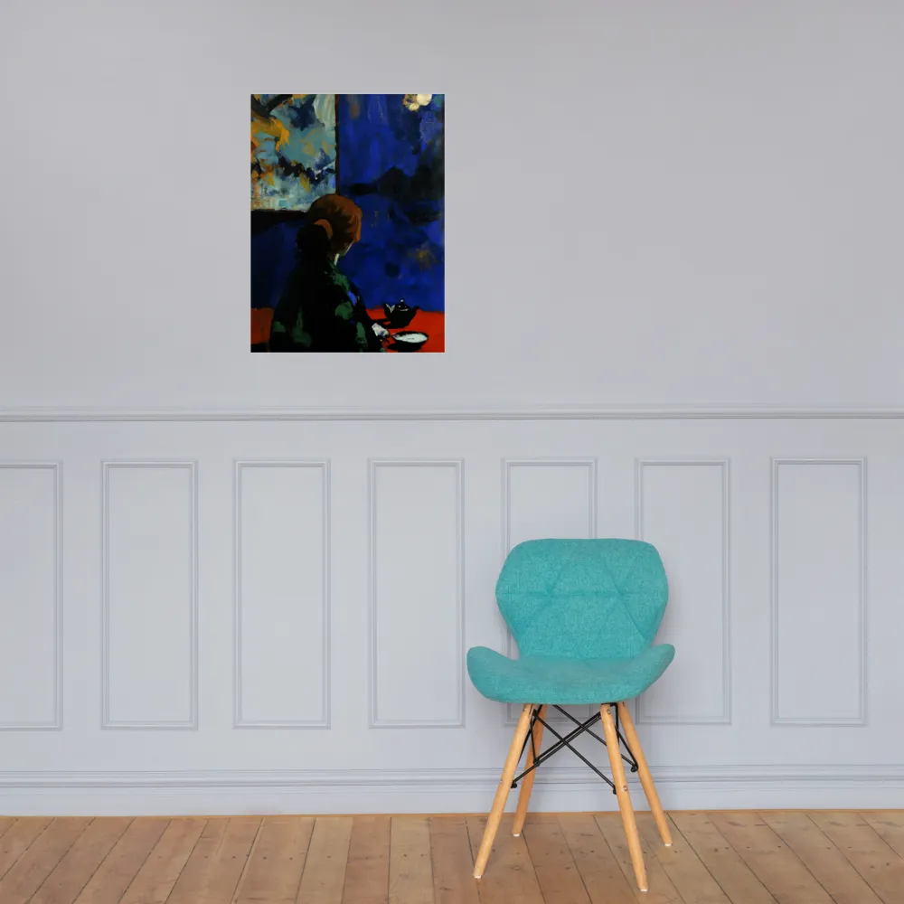 Contemplation Under the Night Sky | Poster | 18″×24″