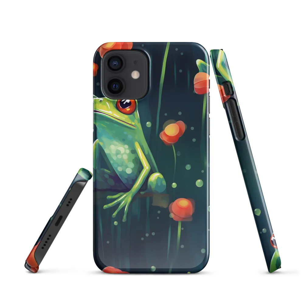 Playful Frogs in a Lush Pond | Phone Case |  12 | Snap Case | Glossy