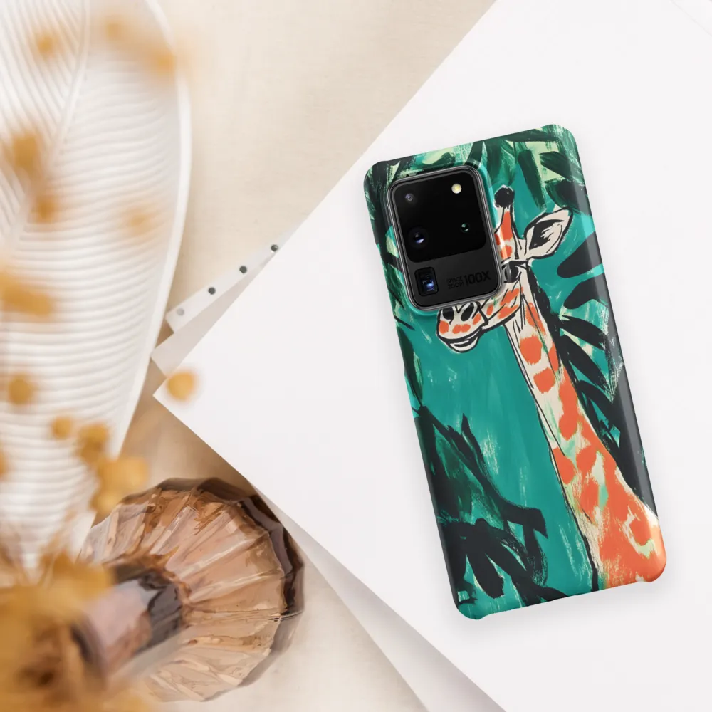 Curious Giraffe in Lush Greenery | Phone Case |  S20 Ultra | Snap Case | Matte