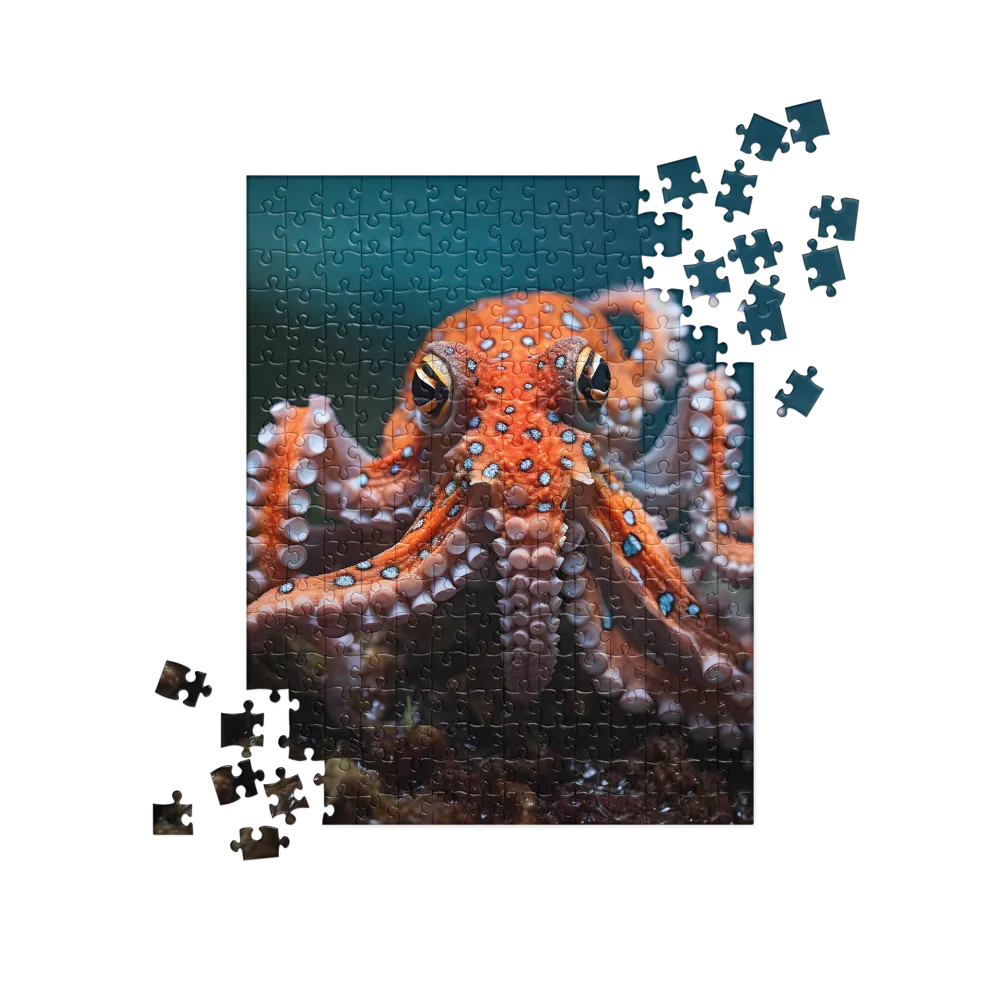 Curiosity of the Deep: The Orange Octopus | Jigsaw Puzzle | 252 pieces