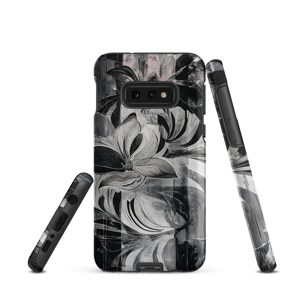 Floral Fusion in Monochrome