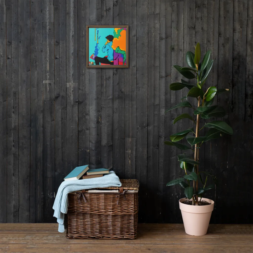 The Artist Within | Canvas with Brown Frame | 12″×12″