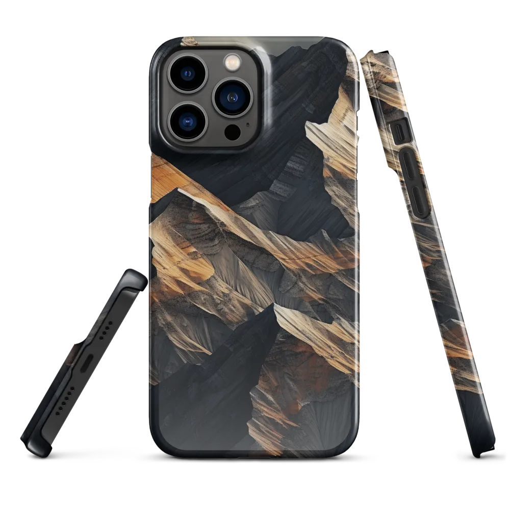 Ethereal Peaks: A Dance of Light and Shadow | Phone Case |  13 Pro Max | Snap Case | Glossy