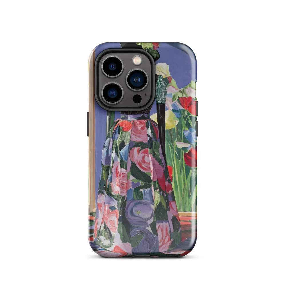 Floral Tapestry: Mannequin with Painterly Print