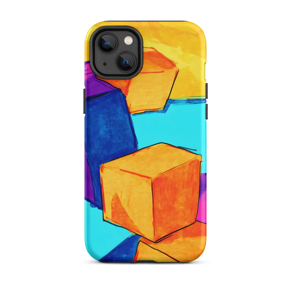 Playful Cubes in Vibrant Harmony