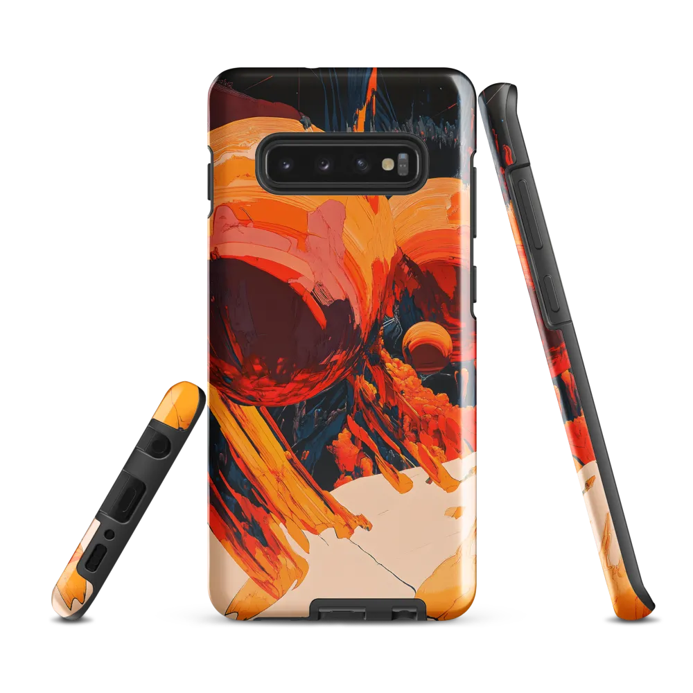 Celestial Fusion: A Cosmic Encounter | Phone Case |  S10 Plus | Tough Case | Glossy