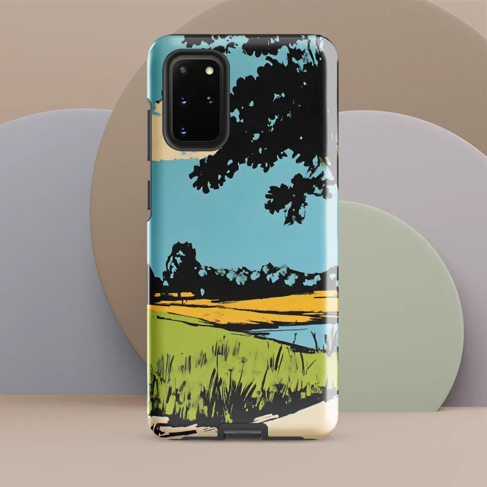 Vibrant Landscape in Pop Art Style