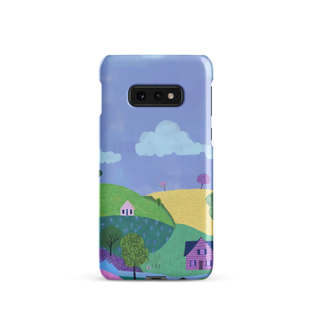 Whimsical Hills and Quaint Homes | Phone Case |  S10e | Snap Case | Matte