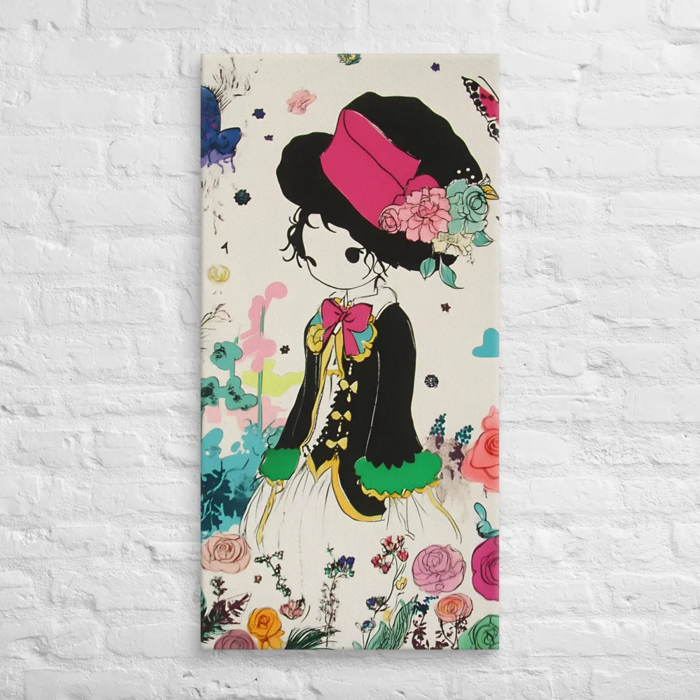 Whimsical Garden Reverie | Canvas | 20″×40″
