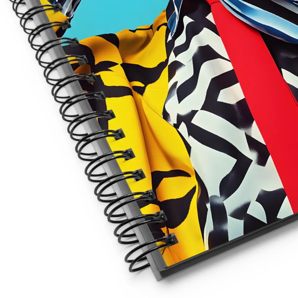 Chic Confidence in Bold Patterns | Spiral Notebook