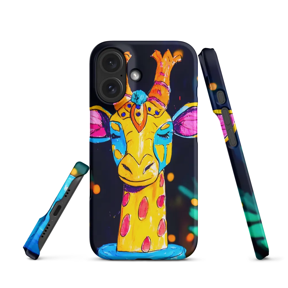 Whimsical Giraffe in Vibrant Colors | Phone Case |  16 | Snap Case | Matte