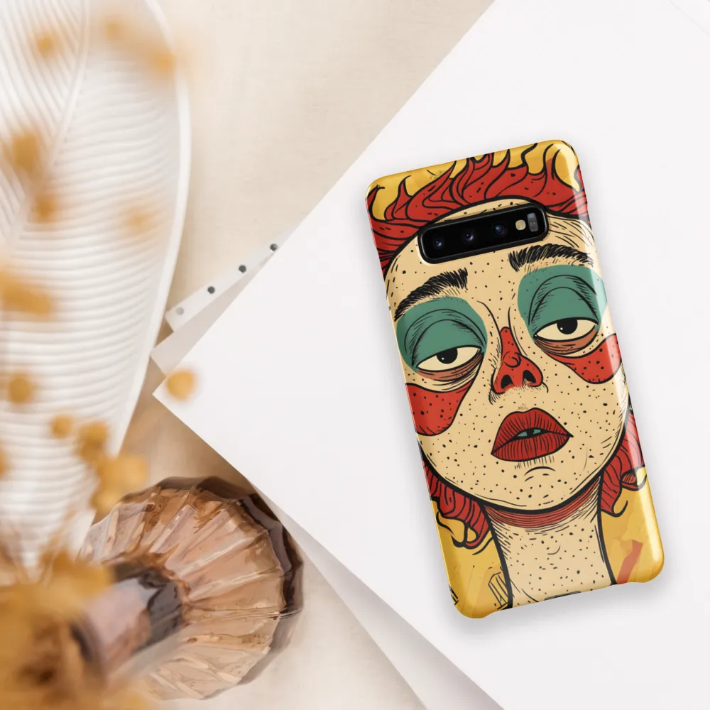 Contemplative Clown | Phone Case |  S10 Plus | Snap Case | Glossy