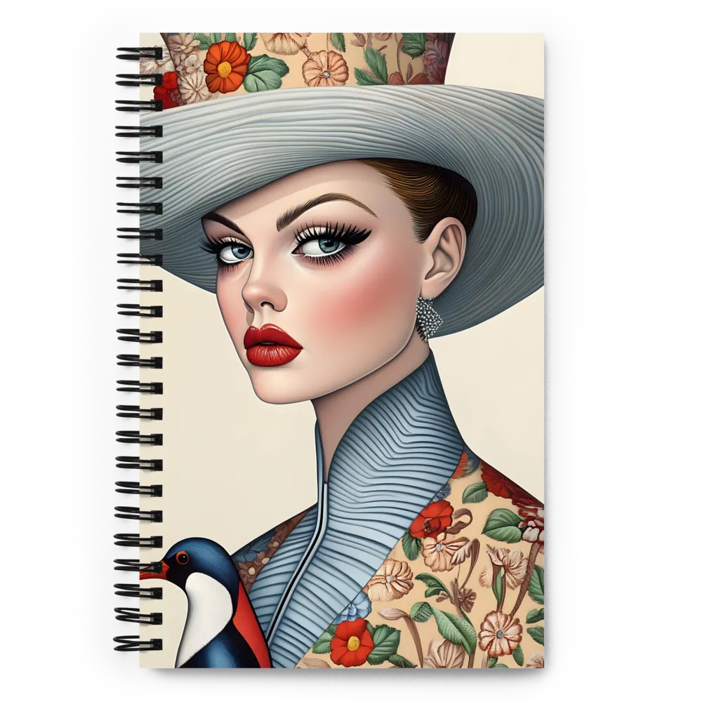 Elegance in Bloom | Spiral Notebook