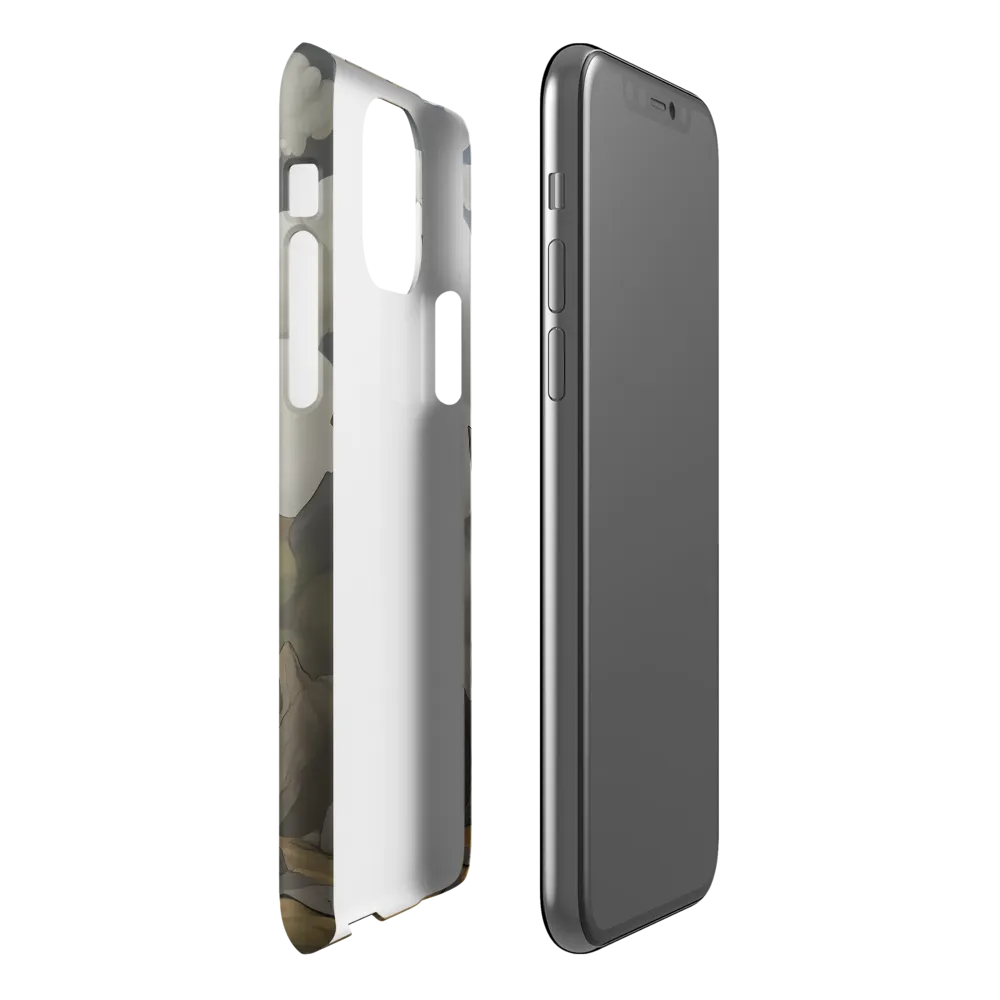 Whimsical Stone Figure in a Rocky Landscape | Phone Case |  11 Pro | Snap Case | Matte