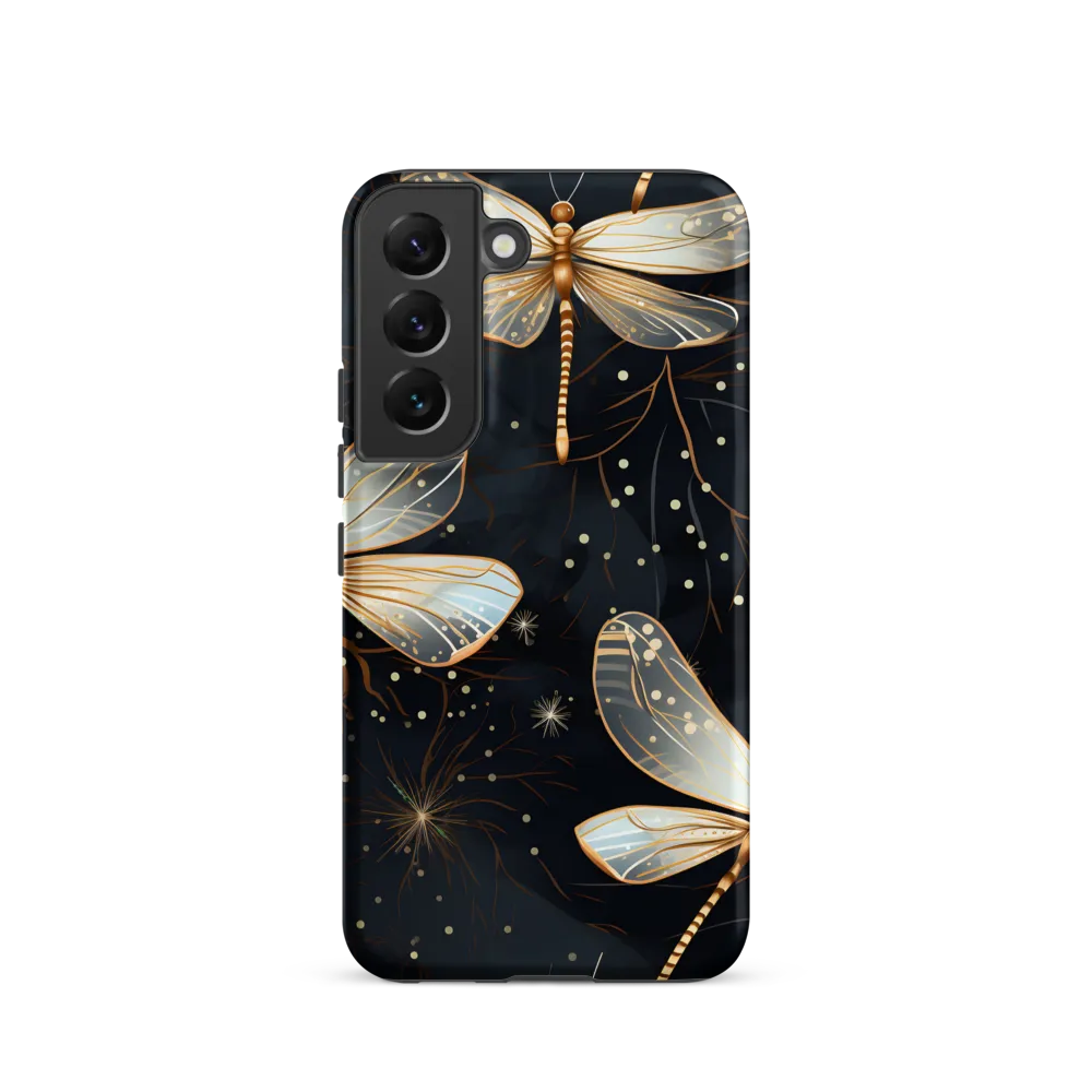 Ethereal Dance: Dragonflies in a Midnight Garden