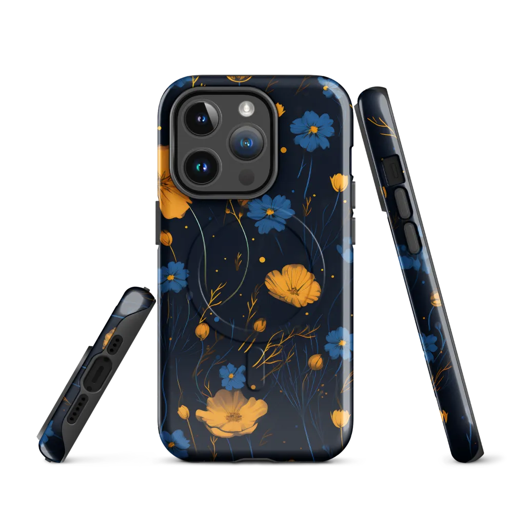 Nocturnal Blossoms | Phone Case |  14 Pro | MagSafe® Tough Case | Glossy