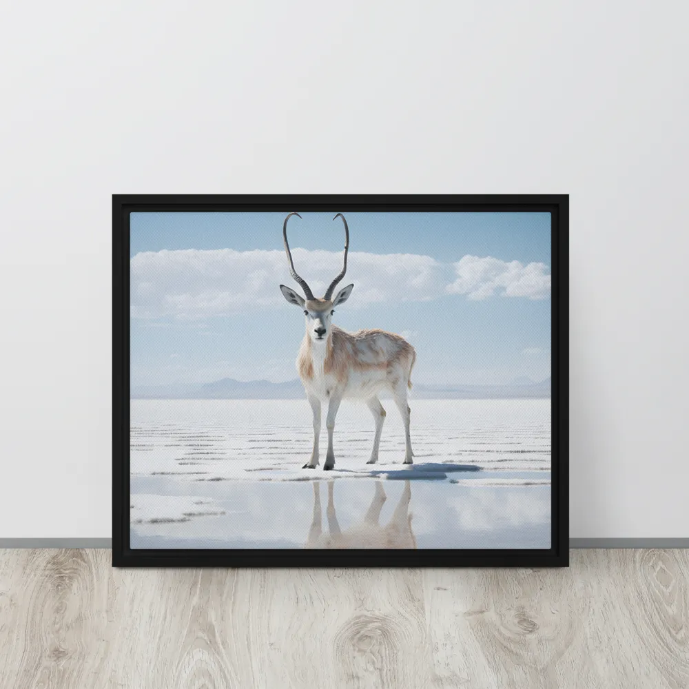 Reflection of Serenity | Canvas with Black Frame | 16″×20″