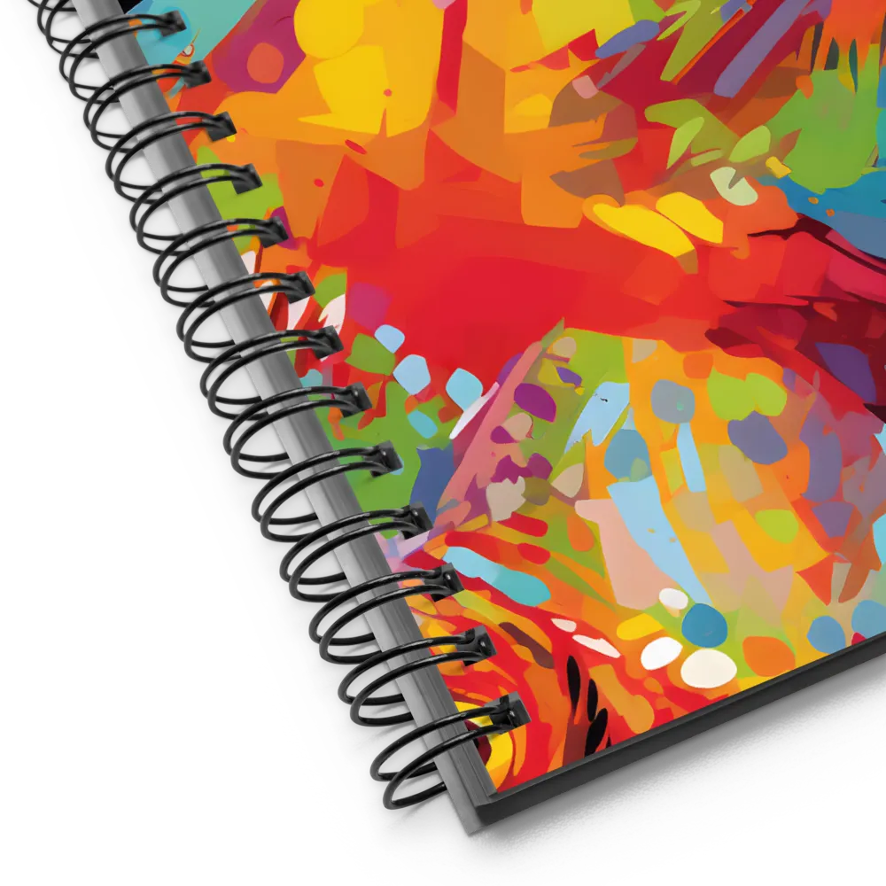 Colorful Lizard: An Abstract Adventure | Spiral Notebook