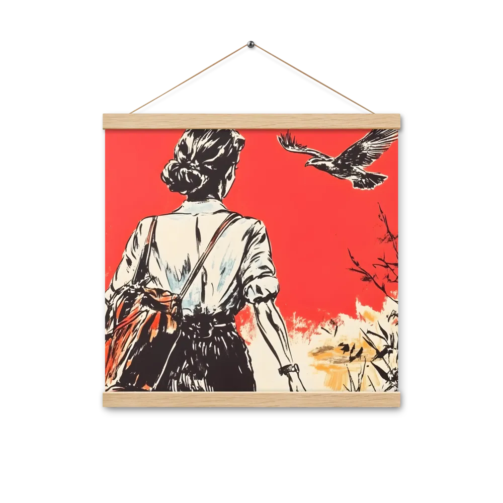 Journey Beyond the Horizon | Poster With Oak Wood Hanger | 16″×16″
