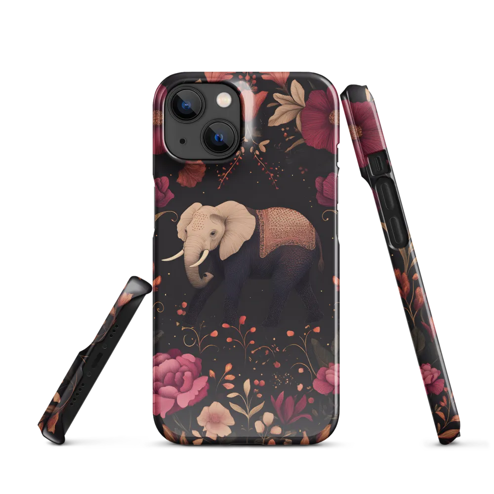 Whispers of the Wild: Elephants and Blooms