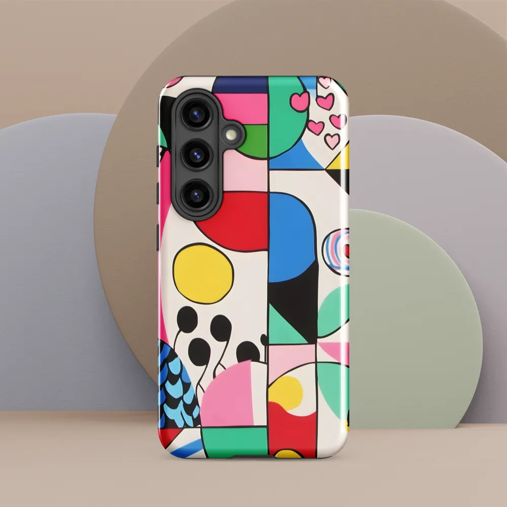 Dynamic Interplay of Shapes | Phone Case |  S24 | Tough Case | Glossy