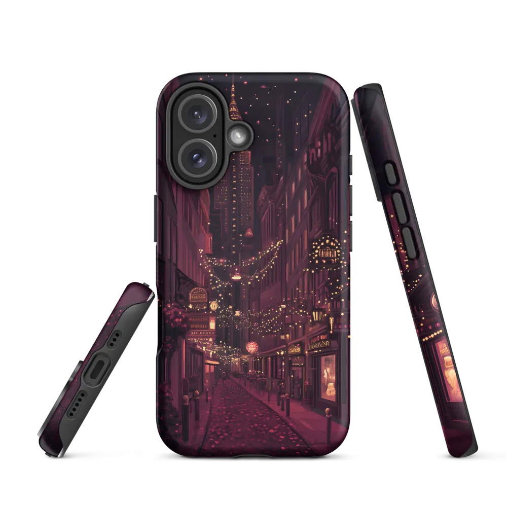 Nostalgic Nights: A Twilight Stroll in the City | Phone Case