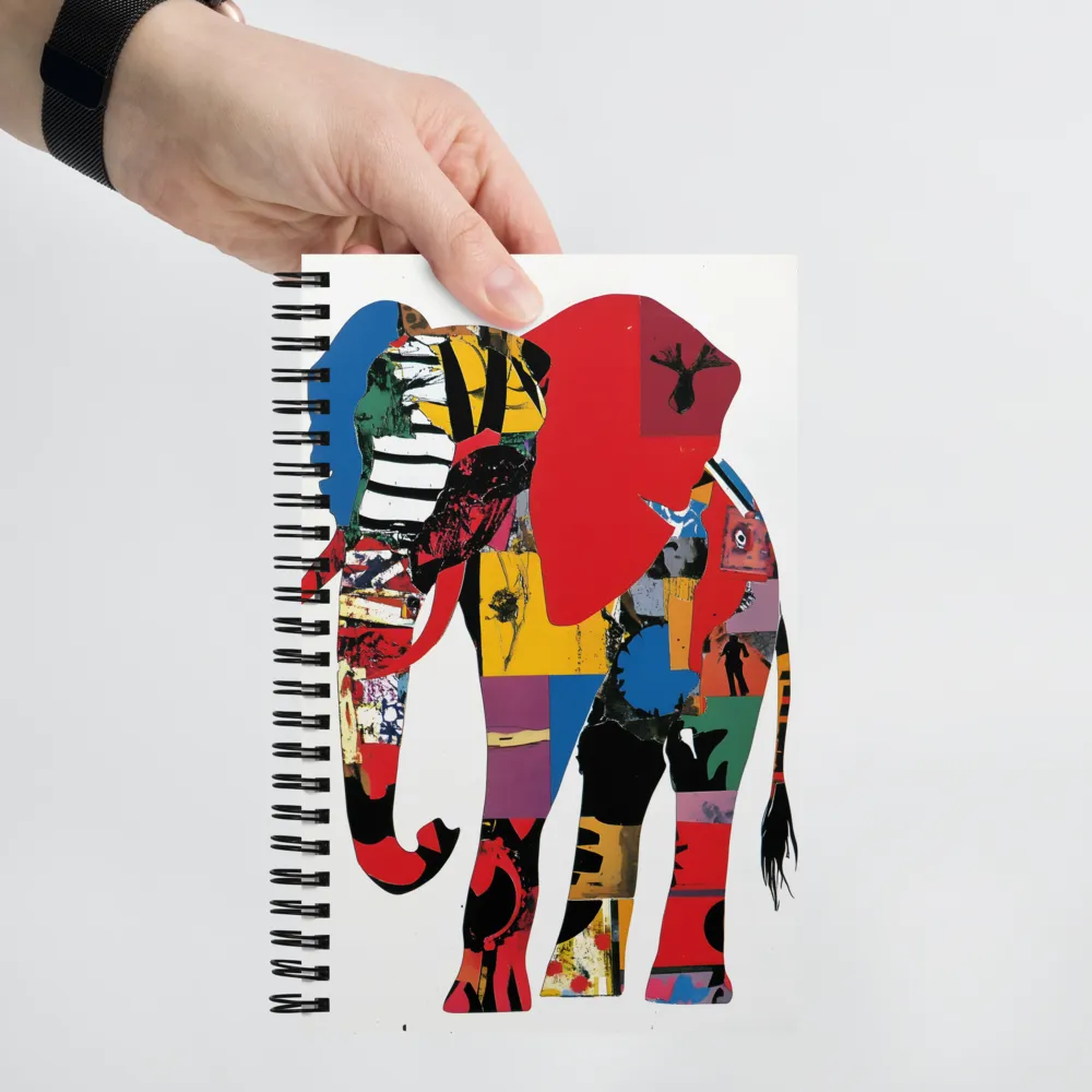 The Colorful Majesty of the Elephant | Spiral Notebook