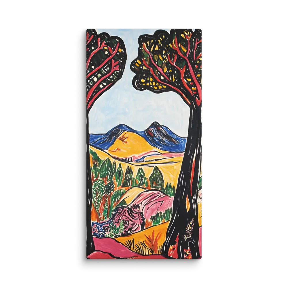 Vibrant Nature's Embrace | Canvas | 30″×60″