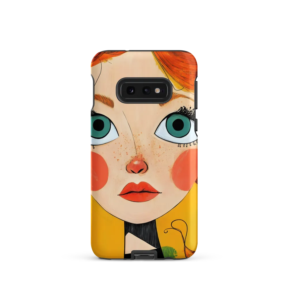 Whimsical Portrait of a Girl | Phone Case |  S10e | Tough Case | Matte