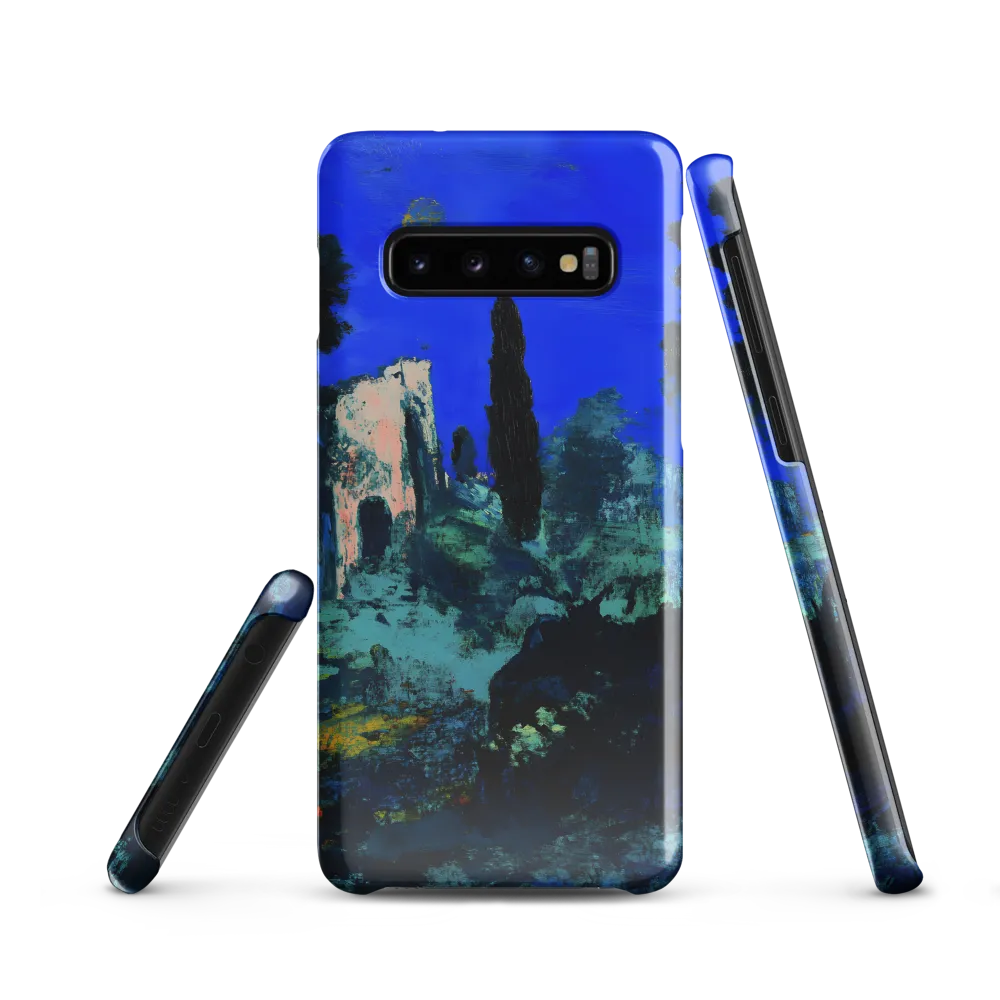 Moonlit Ruins with Cypress