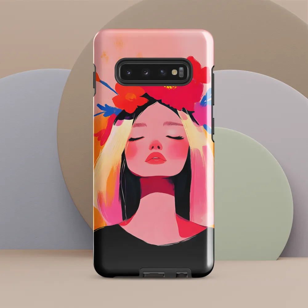 Floral Serenity | Phone Case |  S10 Plus | Tough Case | Glossy