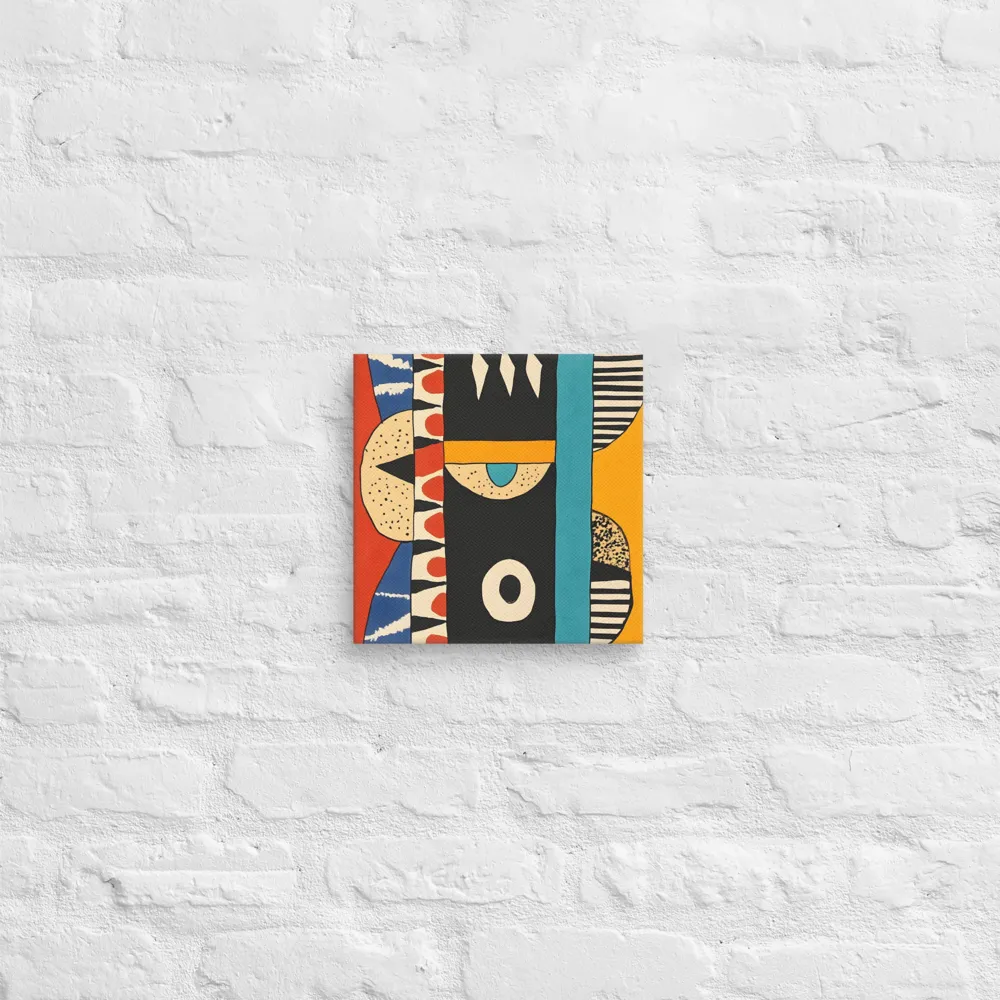 Playful Geometry: A Modern Abstract Exploration | Canvas | 10″×10″