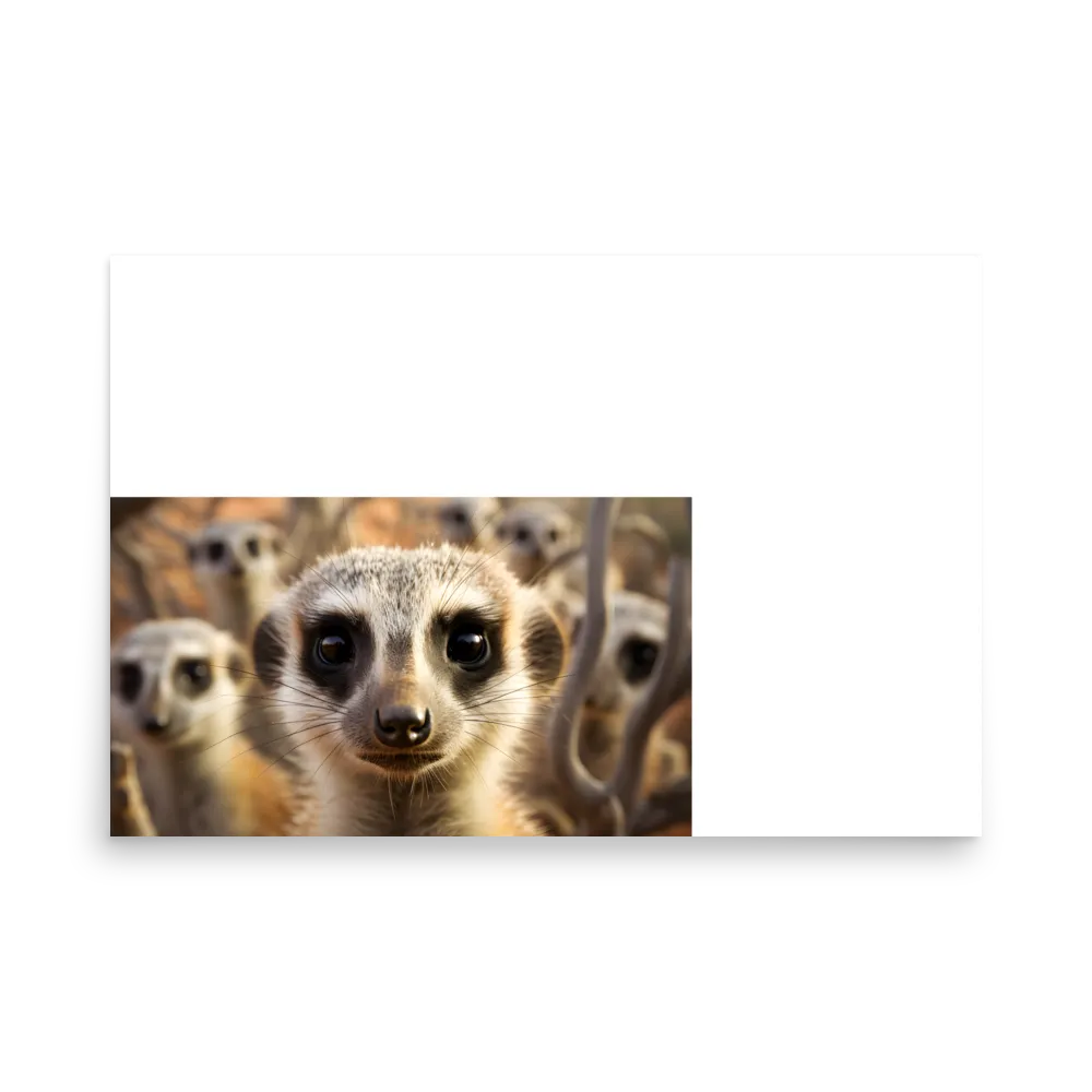 Curious Meerkats in Community | Poster | 24″×36″