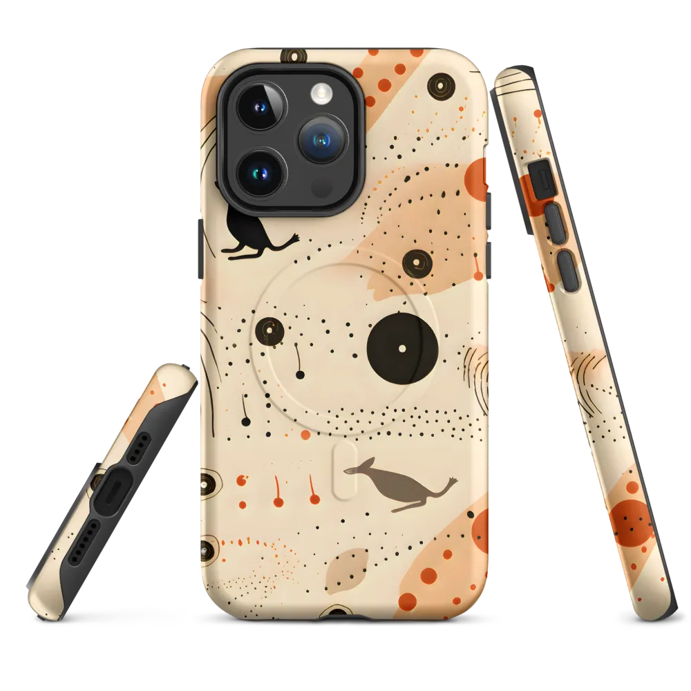 Playful Patterns in Earth Tones | Phone Case |  14 Pro Max | MagSafe® Tough Case | Matte