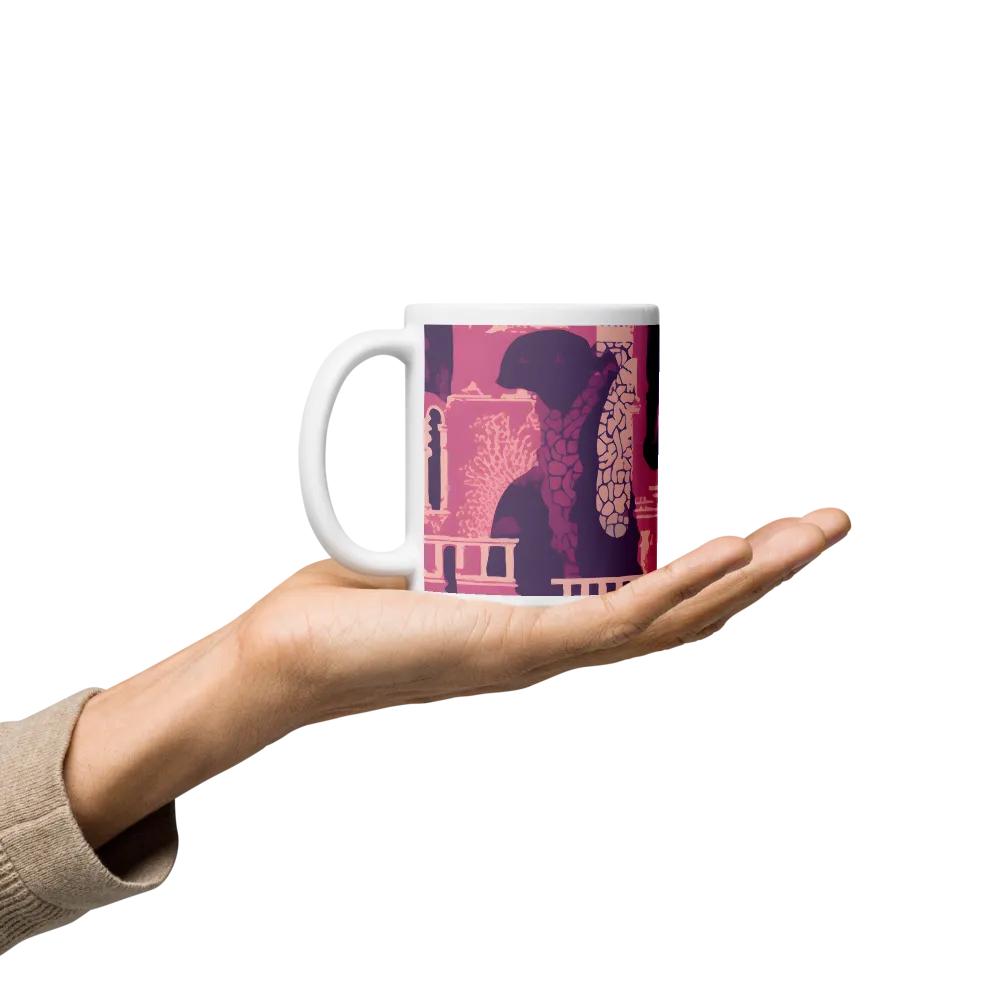 Whimsical Interplay of Figures and Architecture | Mugs | Multiple Sizes & Colors