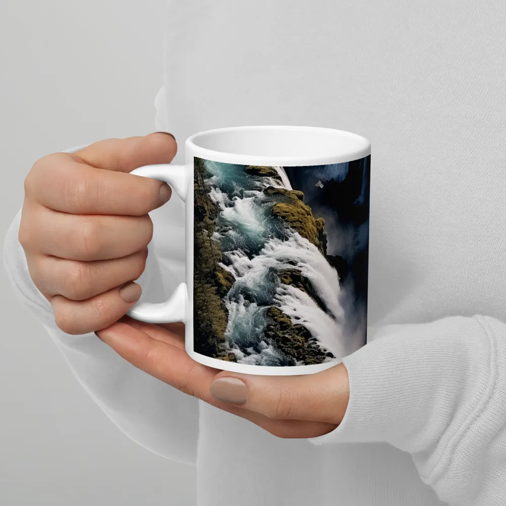 Ethereal Cascade: Nature's Power Revealed | Mugs | Multiple Sizes & Colors