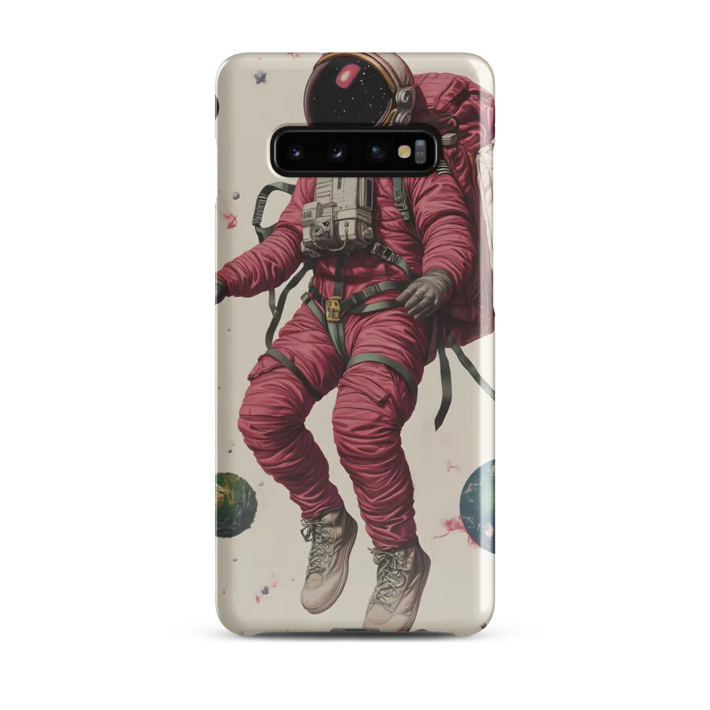 Cosmic Voyager: The Space Explorer | Phone Case |  S10 Plus | Snap Case | Glossy