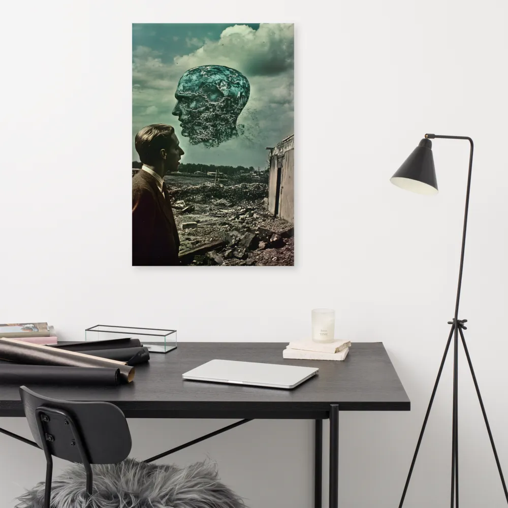 Ethereal Reflections: Identity in a Fragmented World | Canvas | 24″×36″