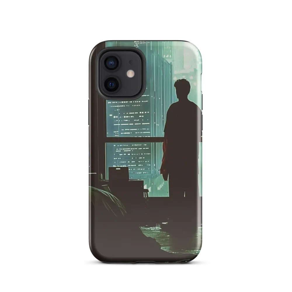 Silent Contemplation in a Futuristic Dystopia