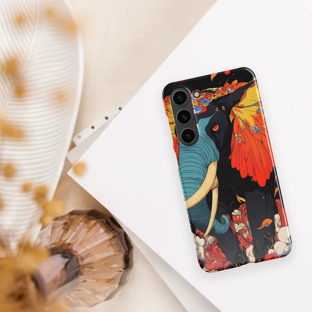 Majesty of the Floral Elephant | Phone Case |  S23 Plus | Snap Case | Glossy