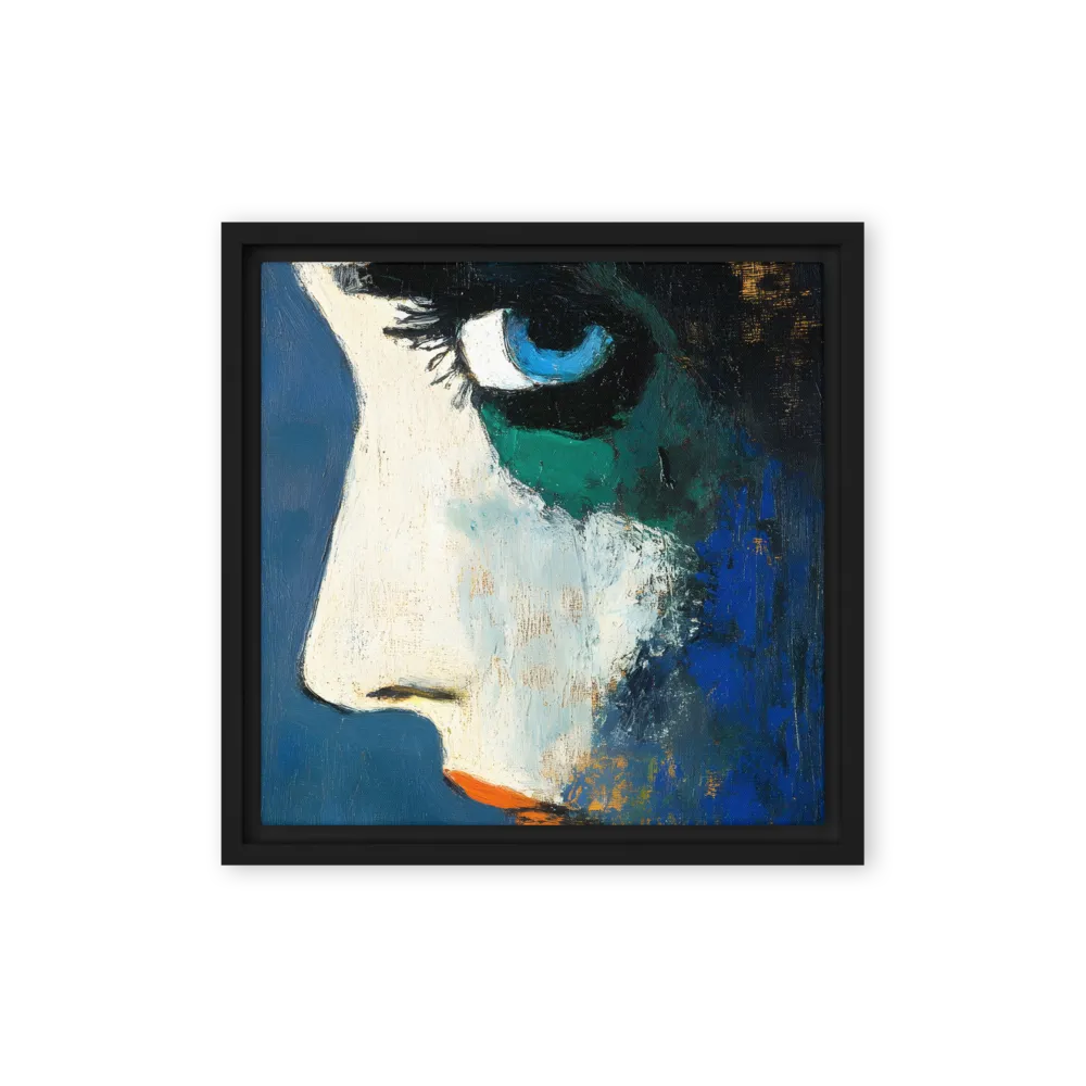 Reflections of Emotion | Canvas with Black Frame | 12″×12″