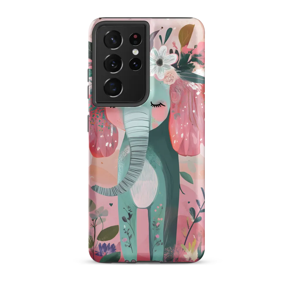 Whimsical Elephant in Bloom