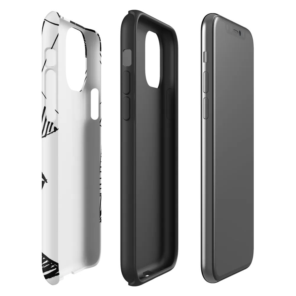 Dynamic Geometry in Ink | Phone Case |  11 Pro | Tough Case | Glossy