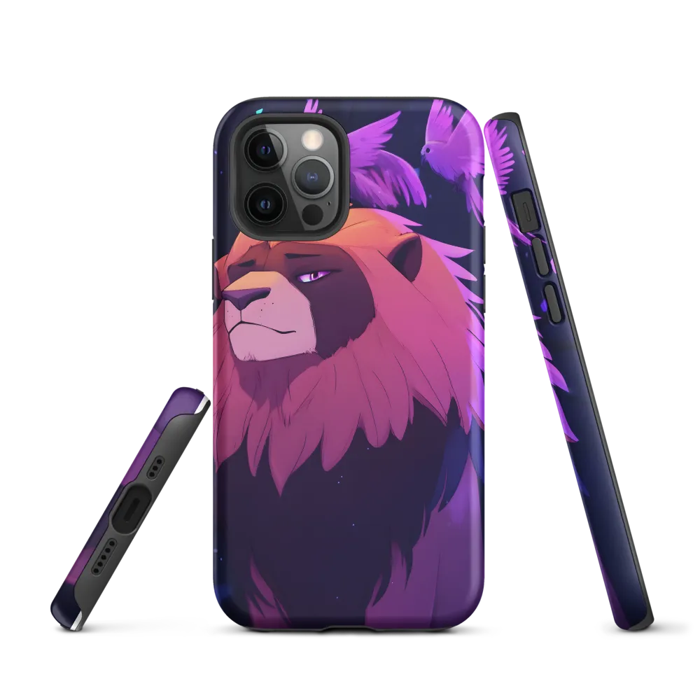 Regal Serenity: The Majestic Lion | Phone Case |  12 Pro | Tough Case | Matte